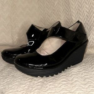 Women’s Fly London Patent Leather Wedge Heel